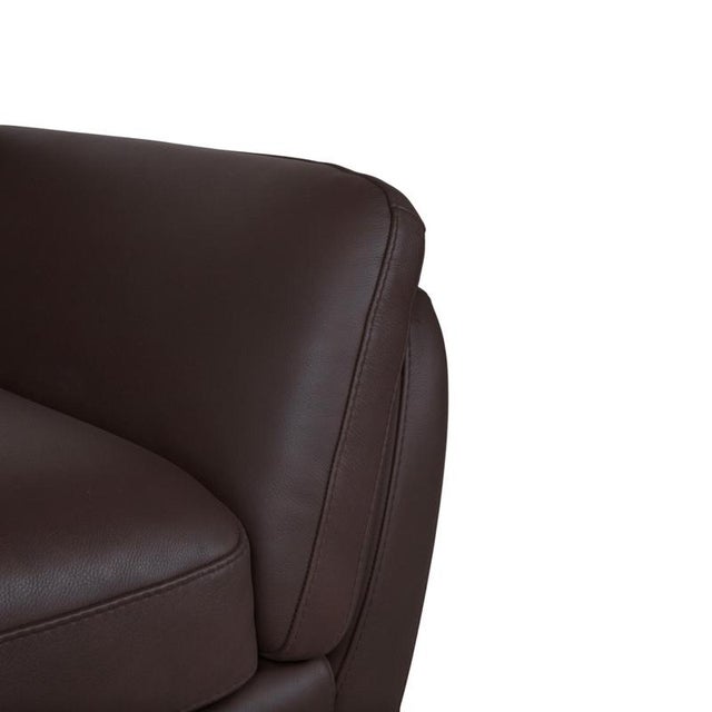 Modern A399 Lounge Chair in Dark Brown Leather from Natuzzi Editions For Sale - Image 3 of 14