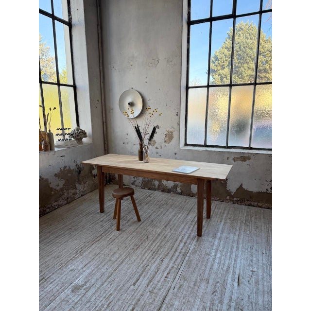 Antique 197cm pine and oak farmhouse table. We love its generous size, its relatively long length combined with its...