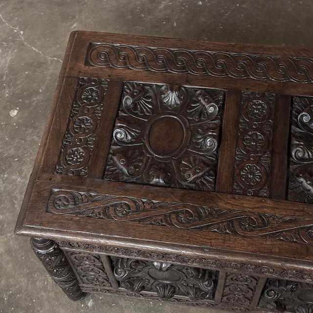 19th Century French Renaissance Trunk Dated 1877 For Sale - Image 15 of 17