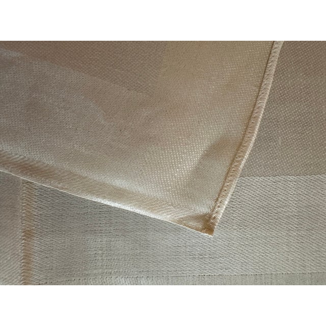 Antique White Vintage Marshall Fields Irish Linen Dinner Napkins, 18" Set of 11, Unused For Sale - Image 8 of 9