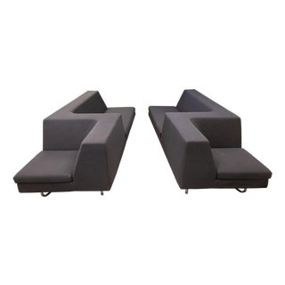 Pair of Frighetto Italian Victory Sofas by Cory Grosser - Left and Right Hand Design For Sale