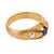 1900-1909 Victorian Sapphire Old European Cut Diamond 18k Yellow Gold Ring, Size 10.75 For Sale - Image 4 of 6