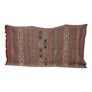 Large Vintage Moroccan Wool Glaoua Hanbel Rug, 1960s For Sale