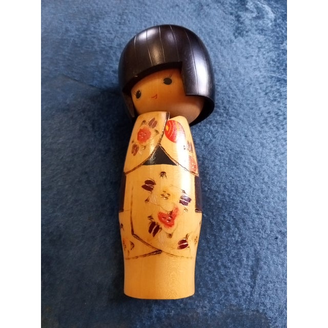 Exquisite Rare Signed Japanese Syogo Kokeshi Wooden Doll For Sale In Dallas - Image 6 of 6