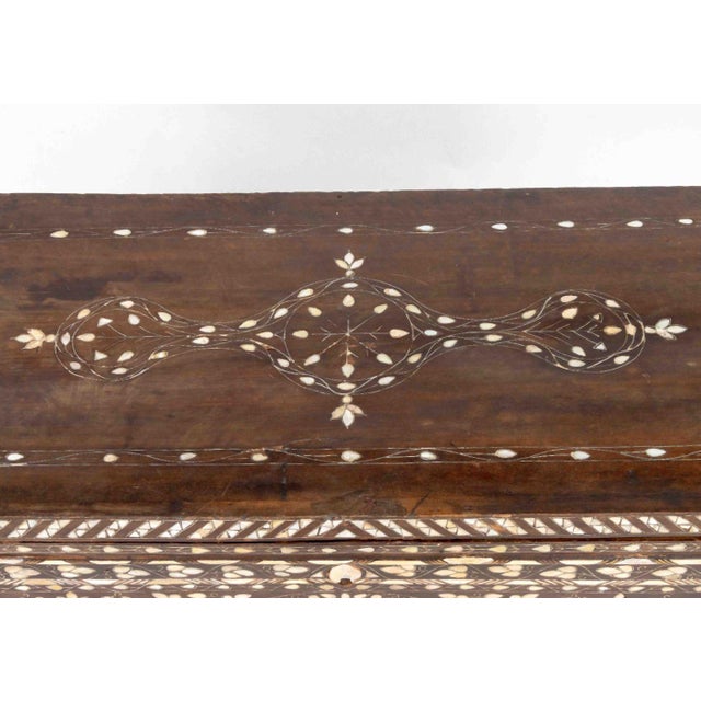 Brown Syrian Mother-of-Pearl Inlaid Cabinet, 19th C. For Sale - Image 8 of 12