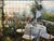 Artist: Peter Ho. Manufacturer: Custom. This painting shows an elegant table set for four inside a sunlit conservatory or...