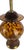 Vintage Tortoiseshell Art Glass Table Lamp For Sale - Image 4 of 11