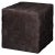2020s Jamie Young Woven Leather Ottoman in Dark Grey For Sale - Image 5 of 5