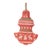 Kenneth Ludwig Chicago Metal Ornament with Nordic Pattern (Set of 4) For Sale - Image 4 of 5