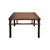 1980s Oriental Vintage Brown Patina Stain Square Ming Style Coffee Table For Sale - Image 5 of 10