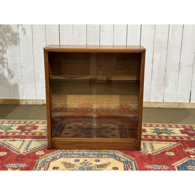 English Walnut Display Cabinet, 1970s For Sale - Image 13 of 13