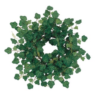 Ivy Leaf Foliage Wreath 19"D For Sale
