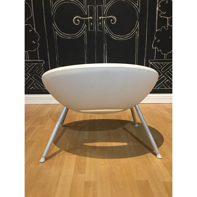 1990s 1990s White Scoop Chair by Starke For Sale - Image 5 of 6