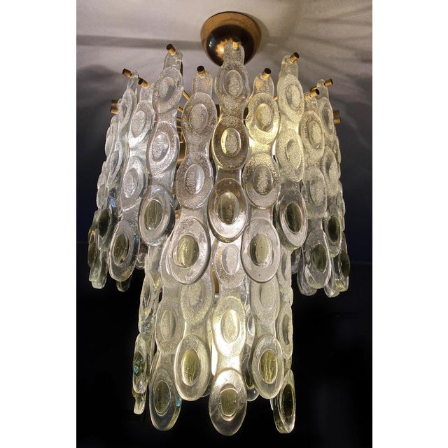 Italian Murano Glass Chandelier, 1970s For Sale - Image 9 of 13