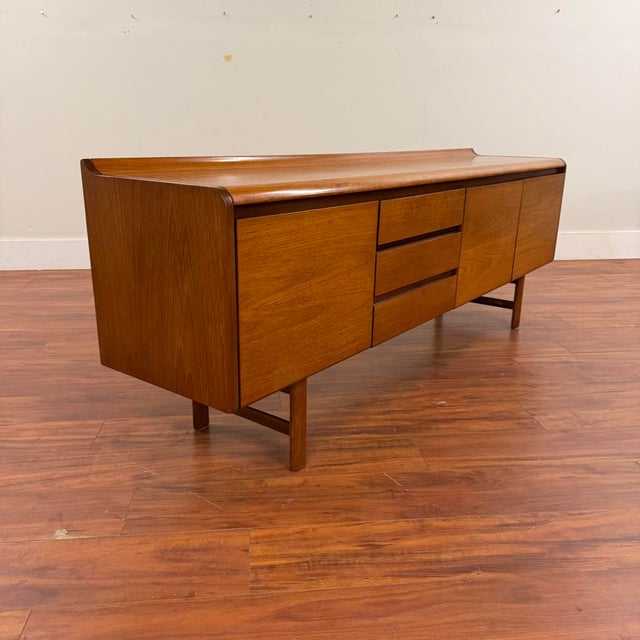 White & Newton Long Teak Sideboard Bar For Sale - Image 10 of 14