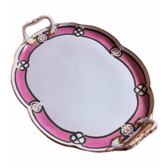 Early 20th Century Antique Large French Porcelain Tray For Sale - Image 5 of 10
