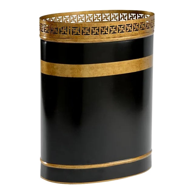 Chelsea House Robbins Wastebasket in Black For Sale