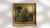Green 1930s Belgium Green Wood Painting For Sale - Image 8 of 13