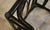 Black Black Lacquered Oak and Beech Table with Leather Bindings and Tempered Glass Top by Gasparucci Italo, Italy, 1970s For Sale - Image 8 of 18