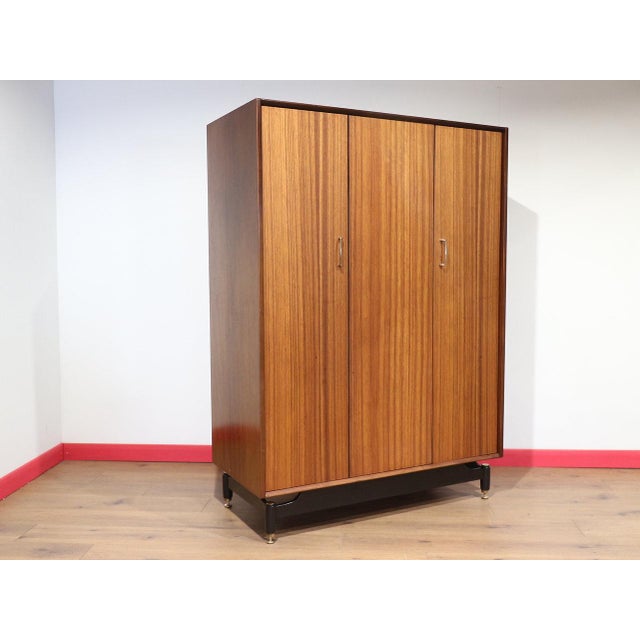 Mid-Century Modern Mid Century Modern Vintage Teak Armoire Wardrobe Bedroom Furniture by G Plan For Sale - Image 3 of 15
