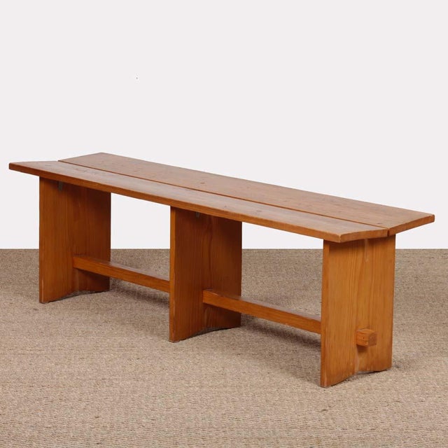 20th Century Pine Bench For Sale - Image 9 of 9