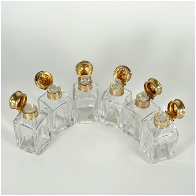 Mid 19th Century Antique Baccarat French Cut Crystal Perfume Box, Casket For Sale - Image 6 of 12