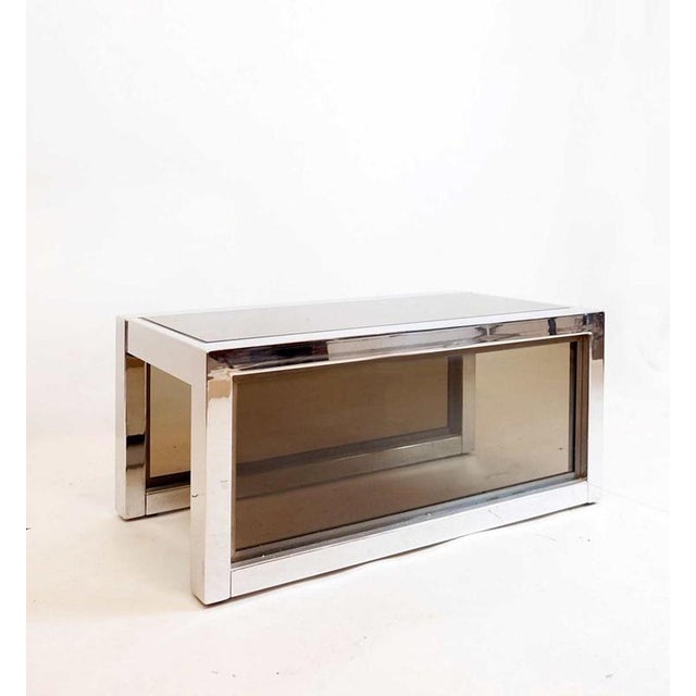 Coffee Table attributed to Belgo Chrome De Wulf, Belgium, 1960s For Sale - Image 11 of 11