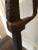 Big 92cm high brutalist iron cast candle. Wonderful patina.