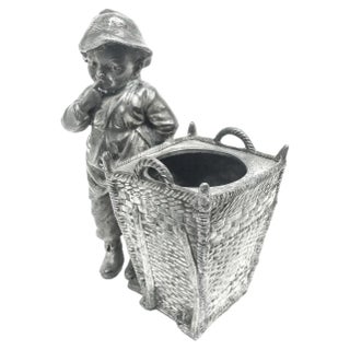 Early 20th Century Art Nouveau Figural Bowl, Poland, 1890s For Sale