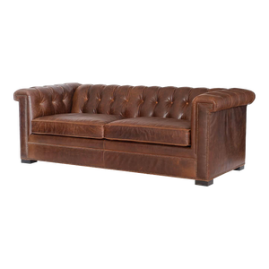 Modern Leather Chesterfield Sofa