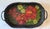 Farmhouse Vintage Oval Wicker Serving Tray With Hand Painted Floral Design For Sale - Image 3 of 9