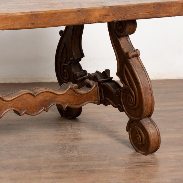Wood 19th Century French Oak Dining Table For Sale - Image 7 of 14