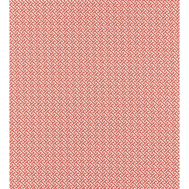 The House of Scalamandré Mandarin Weave Fabric, Coral For Sale