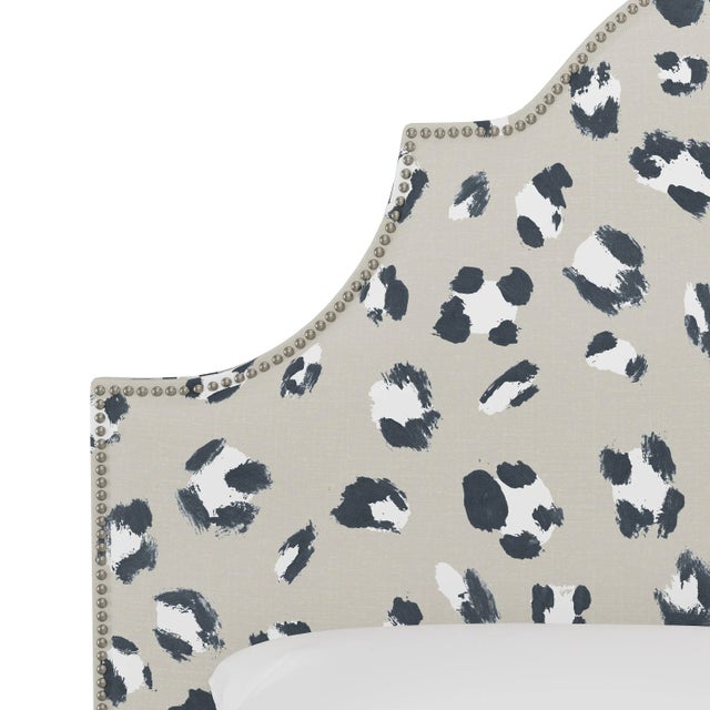 Spritely Home Halsted Headboard in Ivory Brush Cheetah, California King For Sale - Image 4 of 6