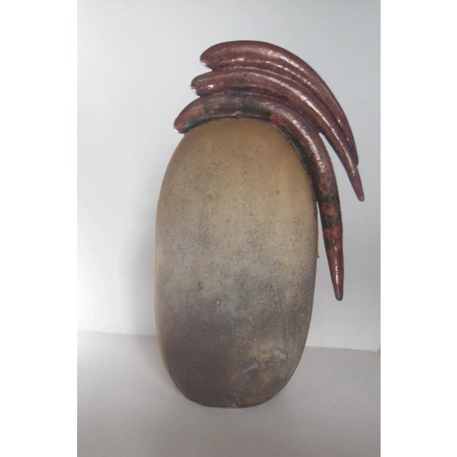 Irena.Grabowska Polish Untitled Sculpture Ceramic 14.75 x 8.5 x 3.5 in. Signed and dated 1998 Irena Grabowska - graduated...