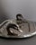 This vintage silver-plated tray from 1960s France is an elegant oval design distinguished by its twin swan head handles. A...