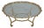 Labarge Brass & Glass Regency Coffee Cocktail Table For Sale