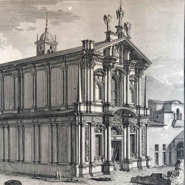 Domenico Aspari, San Paolo Delle Nuache Milan, 1788, Etching, Framed For Sale - Image 3 of 14