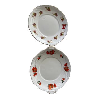 1970s Made in England 2 Decorative Plates For Sale