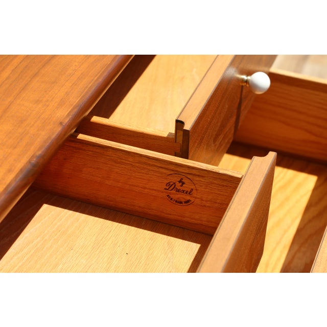 Kipp Stewart & Stewart MacDougall for Drexel Declaration Mid-Century Walnut Dresser | 10 Drawers | Circa 1950s For Sale - Image 15 of 18