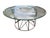1980s Sculptural Gilt Brass Coffee Table With Concave Glass Top For Sale - Image 9 of 9