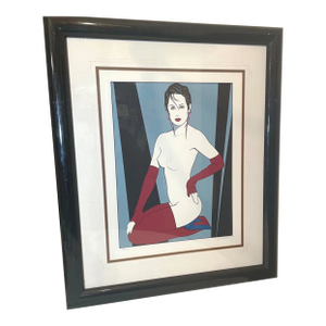 Vintage Original Signed Patrick Nagel Nude Playboy Serigraph Silkscreen Print