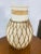 1970s Boho Chic Rattan Wrapped Pottery Vase For Sale - Image 5 of 7