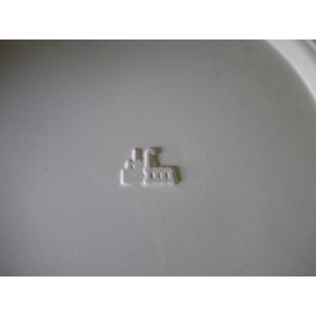 Textile Sewing Box Ottoman in Faux Leather with Wooden Legs, 1960s For Sale - Image 7 of 10