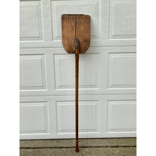 Antique 19th Century Hand Made Wooden Grain Shovel For Sale - Image 10 of 13