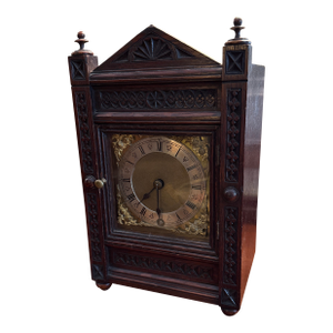 German Carved Oak Clock