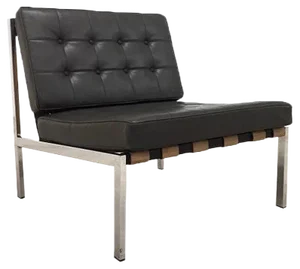 Leather and Teak Lounge Chair by Ernst Josef Althoff for Vitra, 1960s