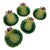 1980s Vintage Hand-Painted Cabbage Majolica Style Bowls/Plates, Made in Japan -Set of 5 For Sale