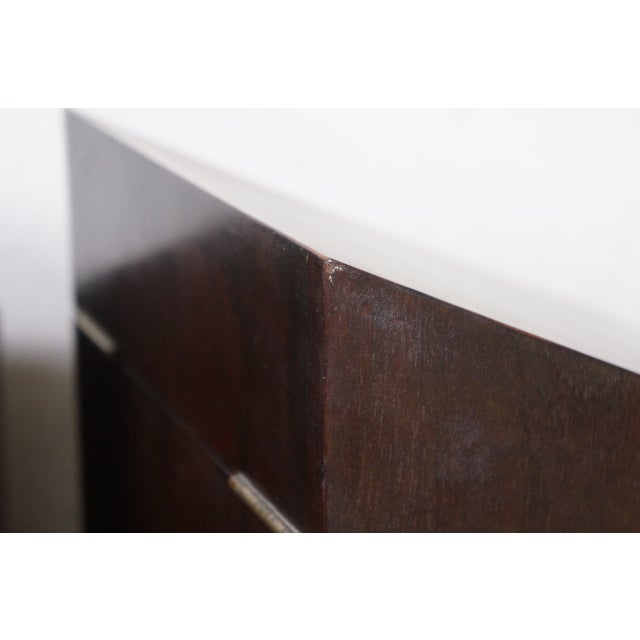 Wood Antique Late 18th C. English George III Mahogany Fitted Cutlery Knife Boxes Pair For Sale - Image 7 of 17