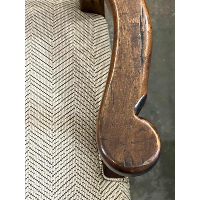 Brown C. 1980 Guy Chaddock English Ladderback Chairs Set of 6 For Sale - Image 8 of 12